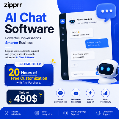 Zipprr AI Chat Software – Ready-to-Deploy AI Chatbot Platform, Only $490